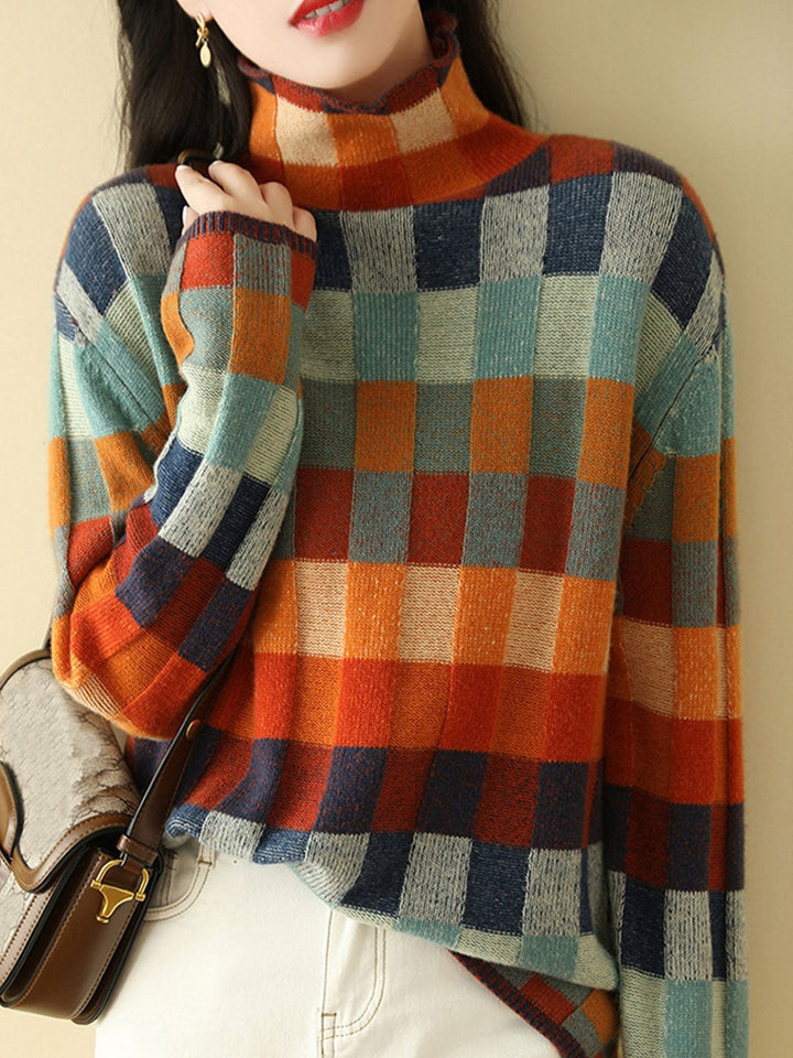 Isla | Relaxed Fit Plaid Sweater