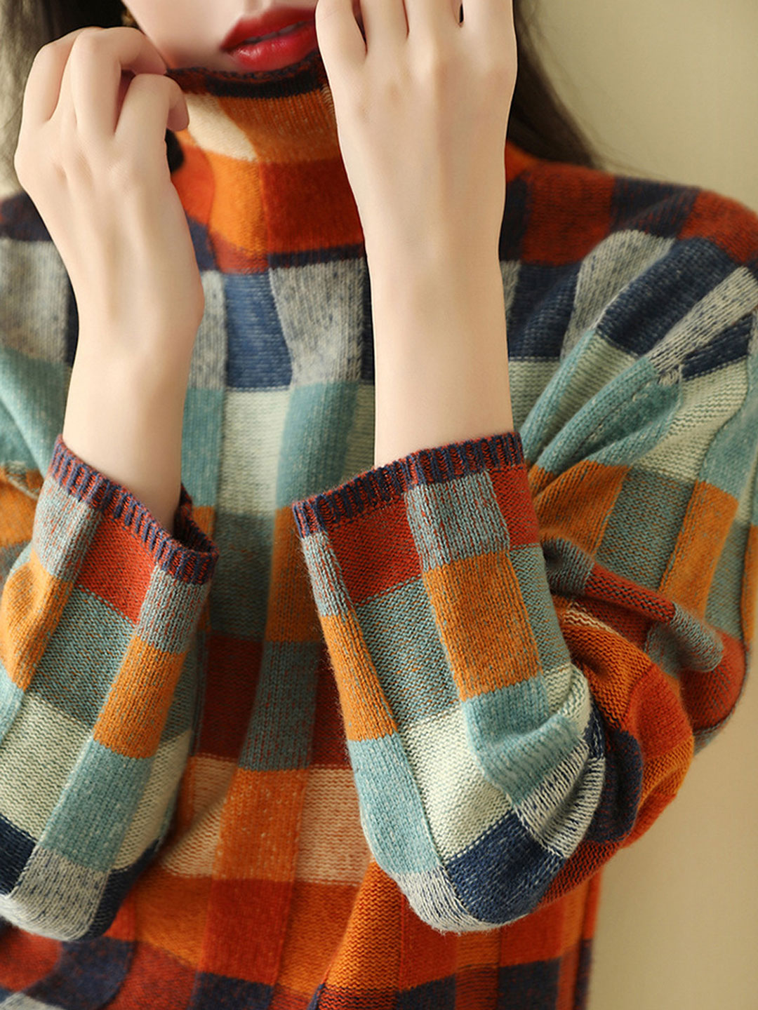 Isla | Relaxed Fit Plaid Sweater