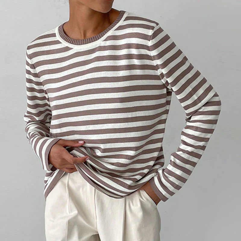 Sarah | Modern Striped Cotton Shirt