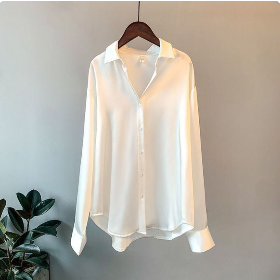 Celeste | Elegant Silk Touch Blouse