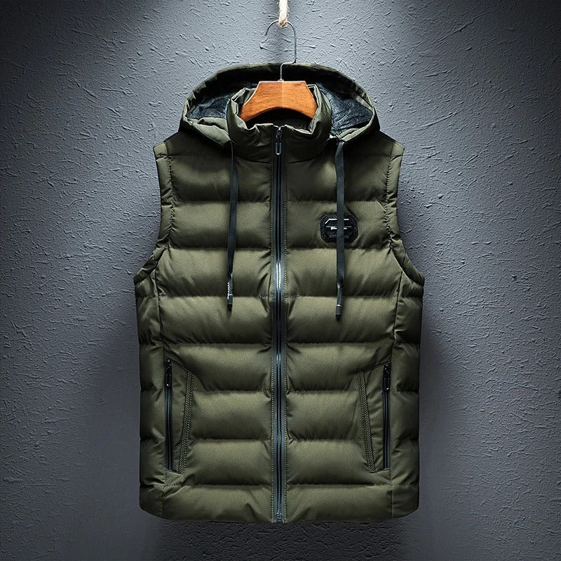 Dante | Winter Hooded Puffer Vest