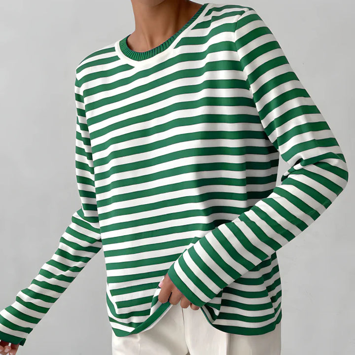 Sarah | Modern Striped Cotton Shirt